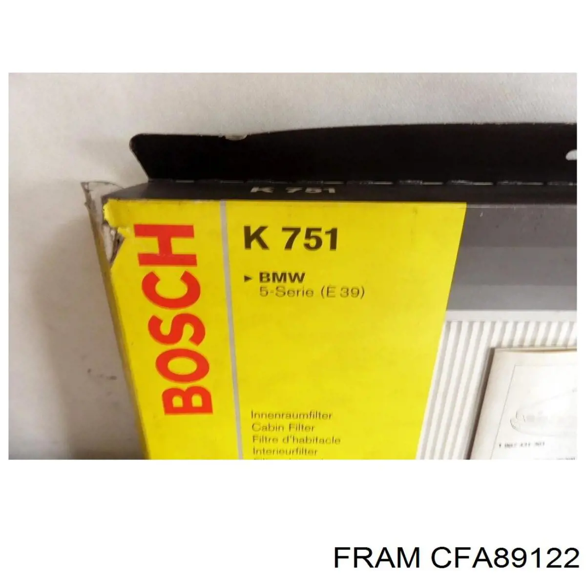 Воздушный фильтр салона Fram CFA89122