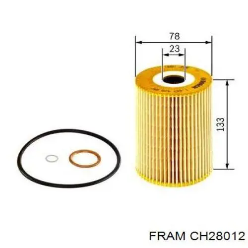 CH28012 Fram Масляный фильтр двигателя