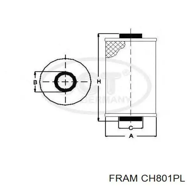 CH801PL Fram масляный фильтр