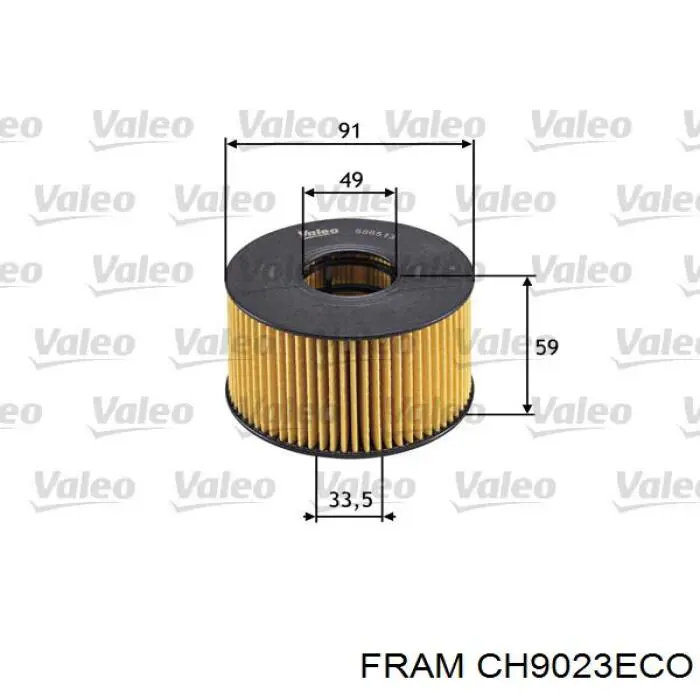 Фильтр очистки масла центробежный Fram CH9023ECO цена, от 6.81 USD