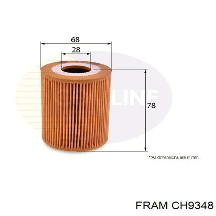 CH9348 Fram масляный фильтр