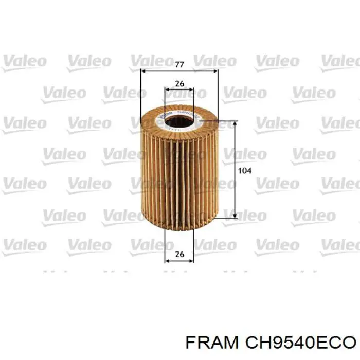 Фильтр очистки масла центробежный Fram CH9540ECO цена, от 6.47 USD