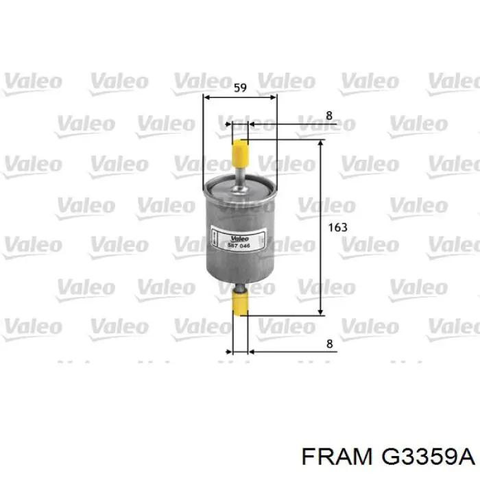 G3359A Fram топливный фильтр