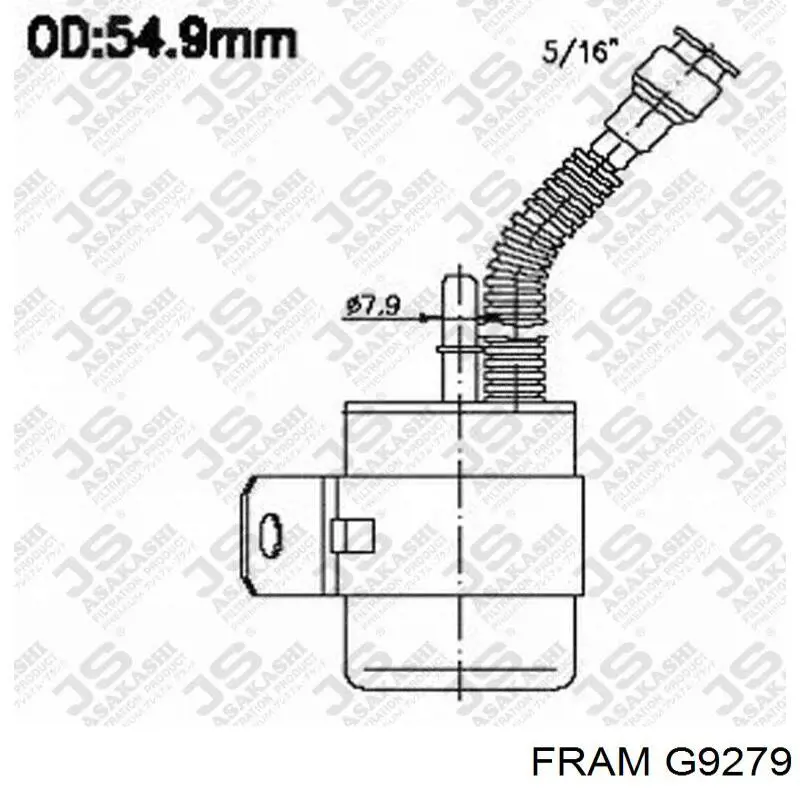 Топливный фильтр G9279 Fram