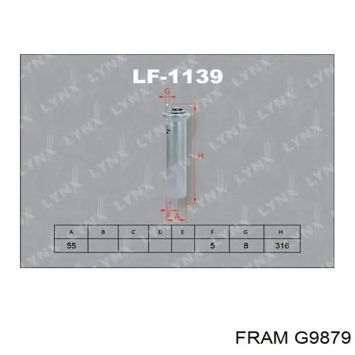 Фильтр тонкой очистки топлива Fram G9879 цена, от 48.87 USD