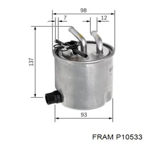 Купить P10533 Fram Фильтр-отстойник топлива грубой очистки