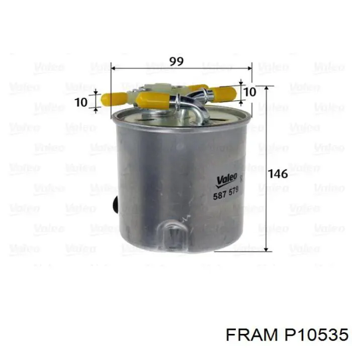 P10535 Fram топливный фильтр