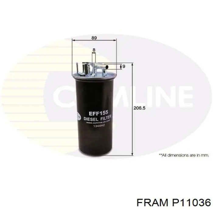 Купить P11036 Fram Фильтр-отстойник топлива грубой очистки