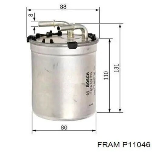Купить P11046 Fram Фильтр-отстойник топлива грубой очистки