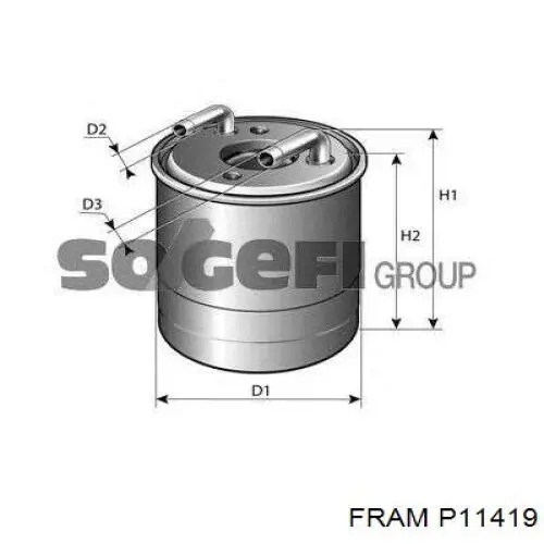 P11419 Fram топливный фильтр