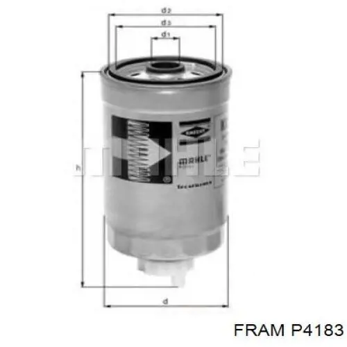 P4183 Fram топливный фильтр