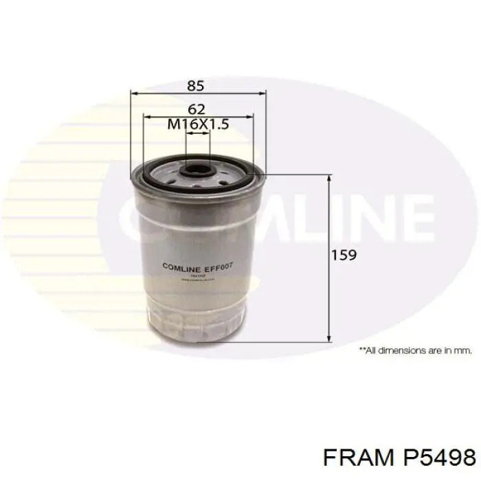 P5498 Fram Фильтр топлива