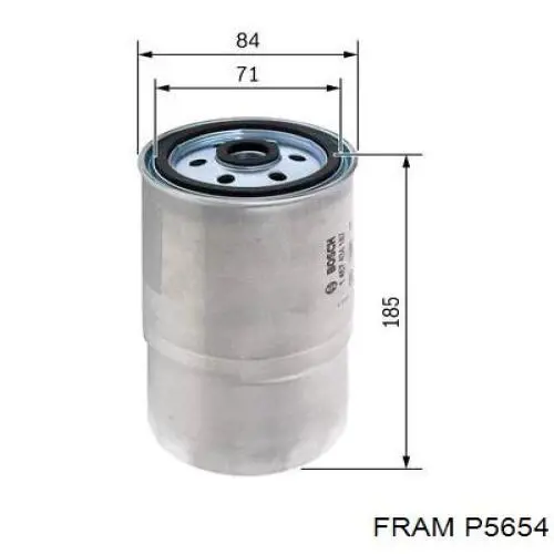 P5654 Fram Фильтр топлива