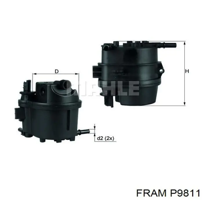 Фильтр топливный Fram P9811