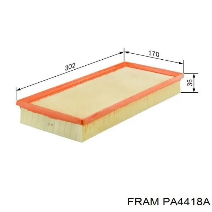 PA4418A Fram воздушный фильтр