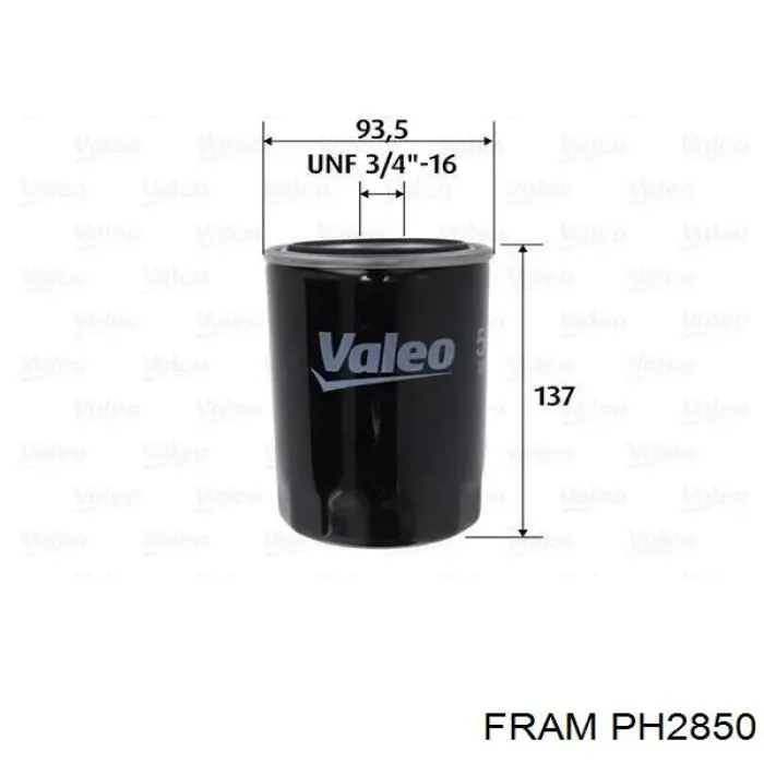 Фильтр очистки масла центробежный Fram PH2850 цена, от 6.63 USD