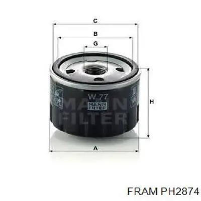 Купить PH2874 Fram Фильтр центробежный очистки масла
