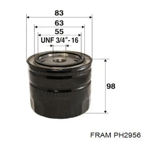 Фильтр очистки масла центробежный Fram PH2956 цена, от 4.69 USD