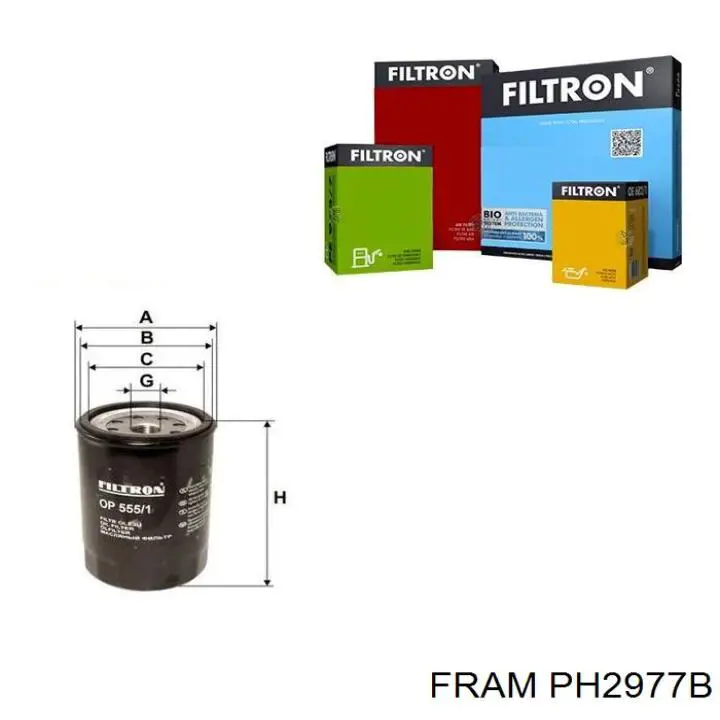 Фильтр очистки масла центробежный Fram PH2977B цена, от 10.24 USD