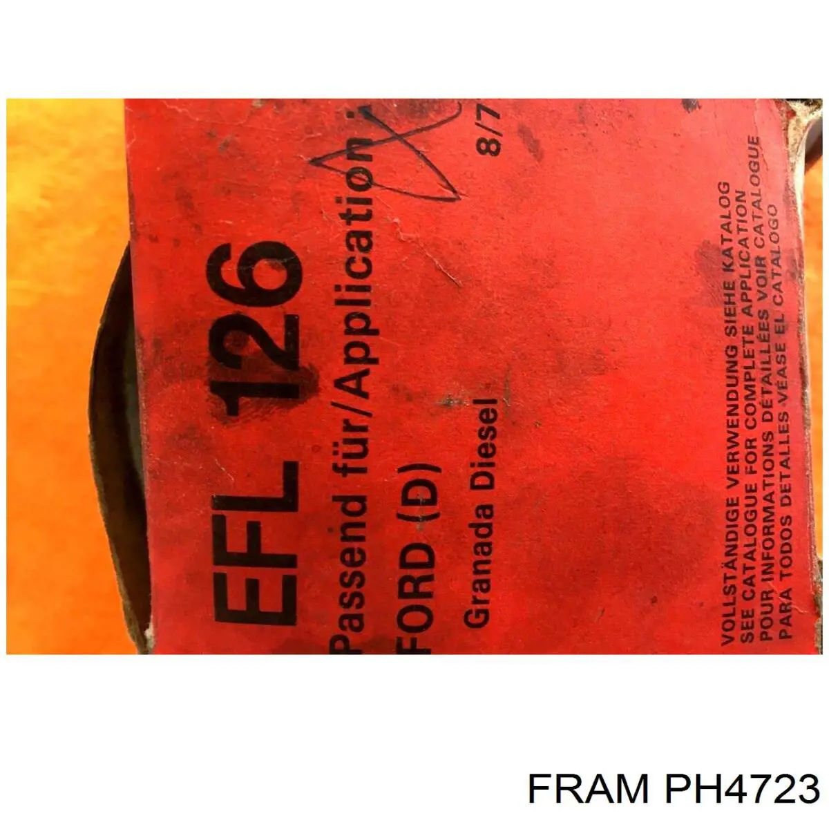 PH4723 Fram Масляный фильтр двигателя