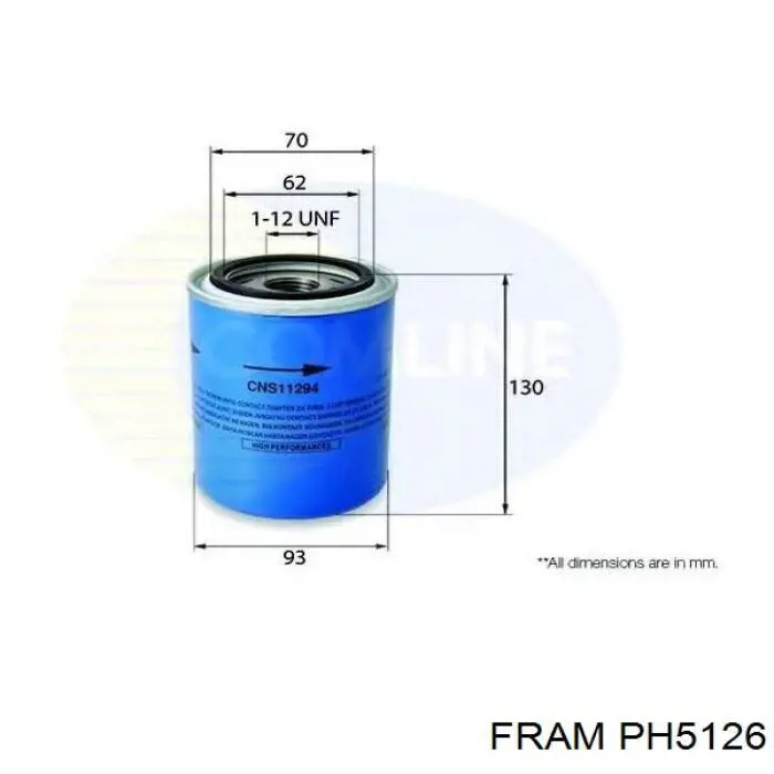 Масляный фильтр PH5126 Fram