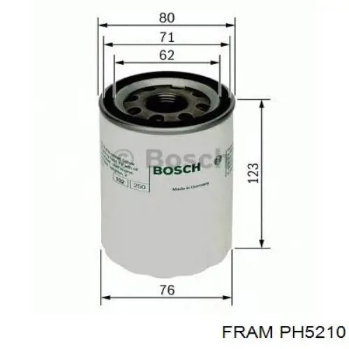 Фильтр очистки масла центробежный Fram PH5210 цена, от 7.56 USD