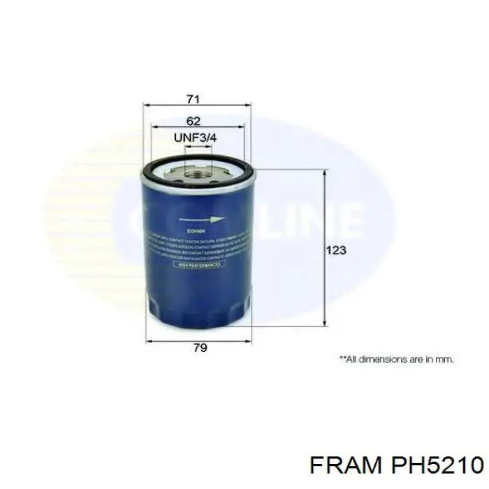 Масляный фильтр PH5210 Fram