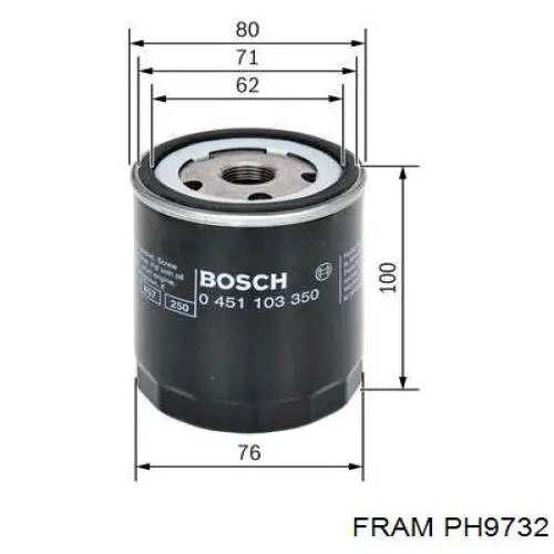 Масляный фильтр PH9732 Fram