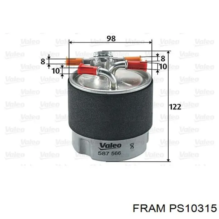 PS10315 Fram Фильтр топлива