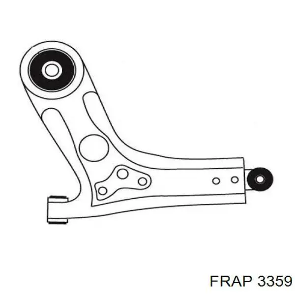 Рычаг передней подвески нижний левый 3359 Frap