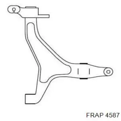 Рычаг передней подвески нижний левый 4587 Frap