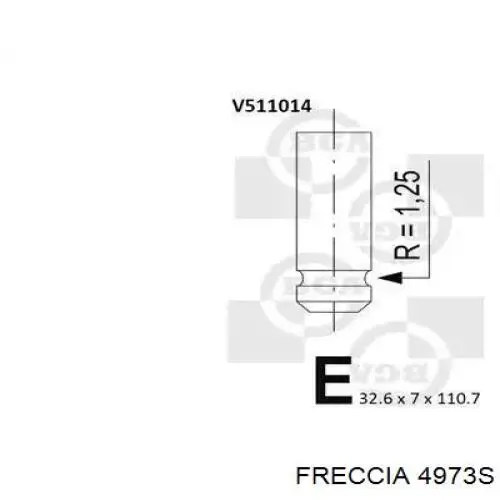 4973S Freccia клапан впускной