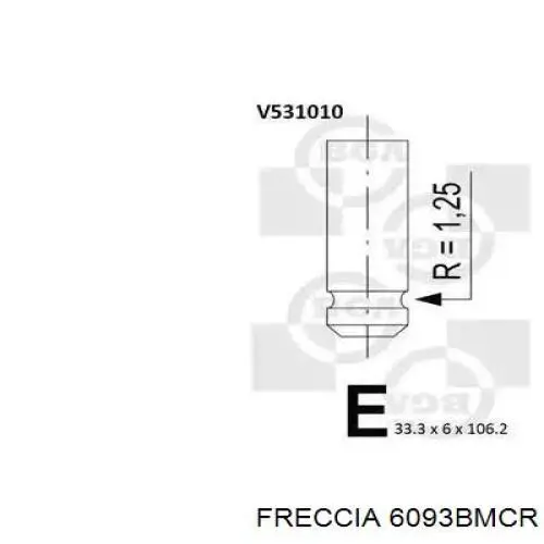 6093BMCR Freccia Выхлопной клапан