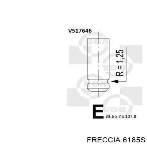 Válvula de admisión 6185S Freccia