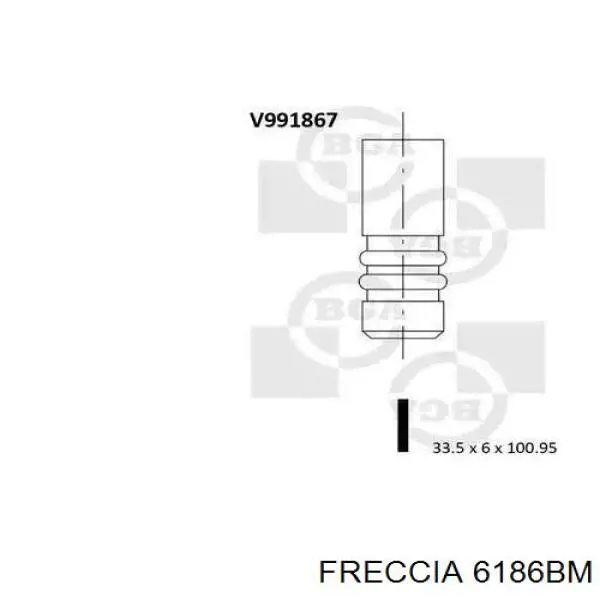 6186 Freccia Выхлопной клапан