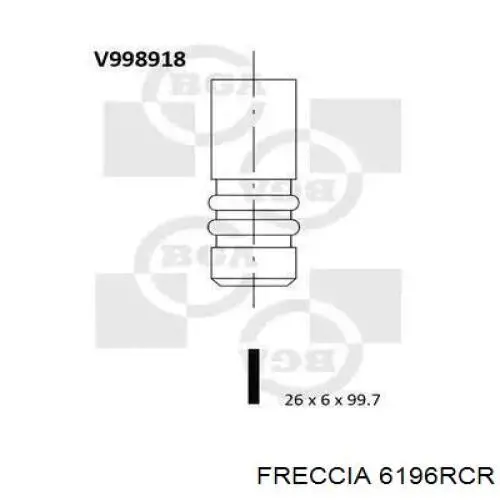 6196RCR Freccia клапан выпускной