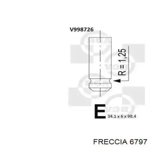 Впускной клапан 6797 Freccia