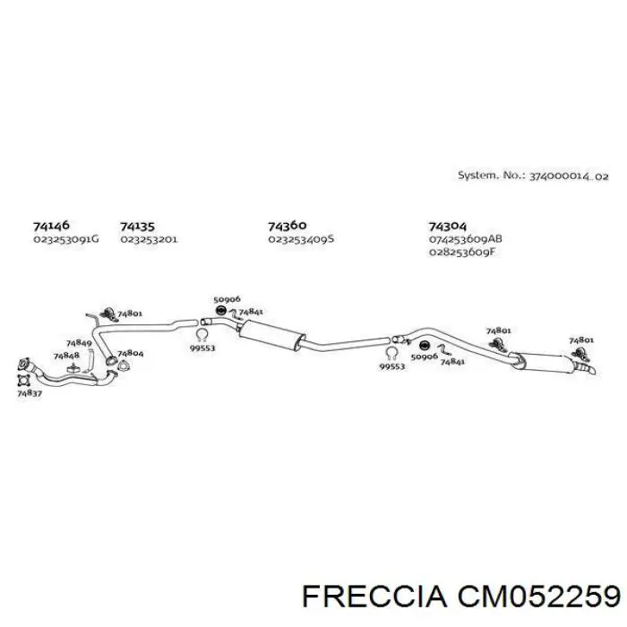 Распредвал двигателя впускной Freccia CM052259 цена, от 160.56 USD