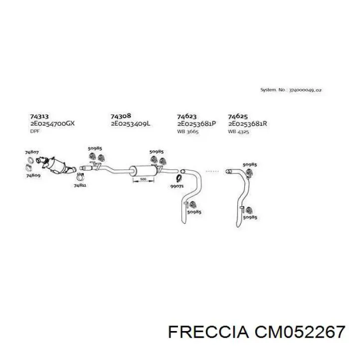 Распредвал двигателя выпускной Freccia CM052267 цена, от 128.95 USD