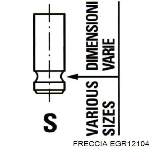 Клапан EGR рециркуляции газов Freccia EGR12104