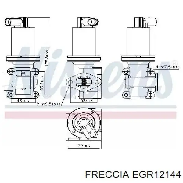 Клапан ЕГР ENT500023 Engitech