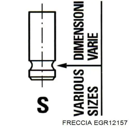 Купить EGR12157 Freccia Клапан EGR системы рециркуляции отработавших газов