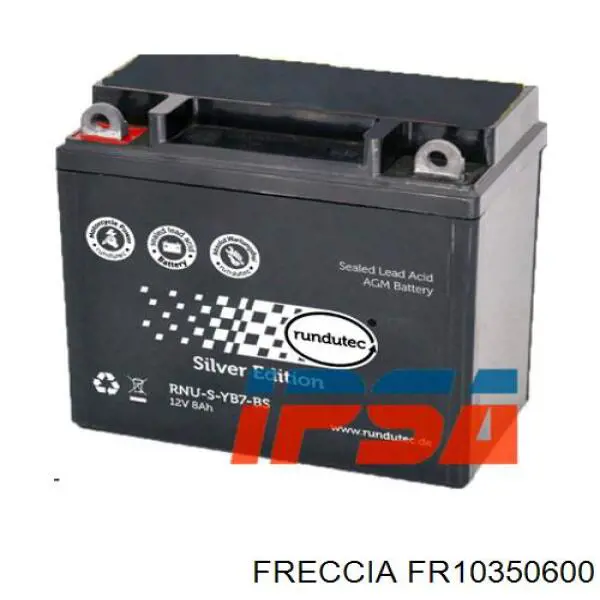 Комплект поршневых колец на 1 цилиндр, стандарт FR10350600 Freccia