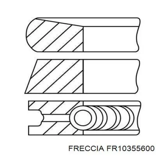 Кольца поршневые STD на 1 цилиндр Opel 630157 цена, от 17.02 USD