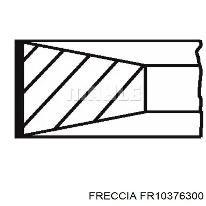 Комплект поршневых колец на 1 цилиндр, стандарт FR10376300 Freccia