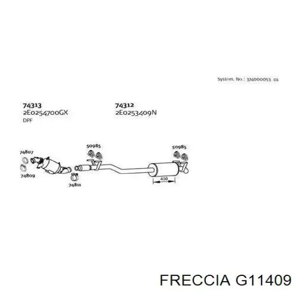 Направляющая клапана выпускного G11409 Freccia