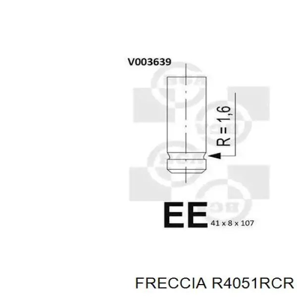 FR 4051 Freccia клапан выпускной