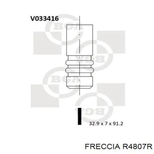 4807R Freccia клапан выпускной