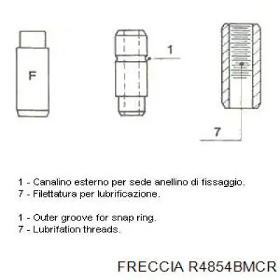 Клапан впускной Freccia R4854BMCR