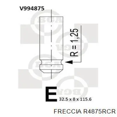 FR 4875 Freccia клапан выпускной